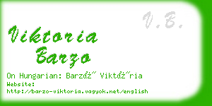 viktoria barzo business card