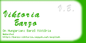 viktoria barzo business card